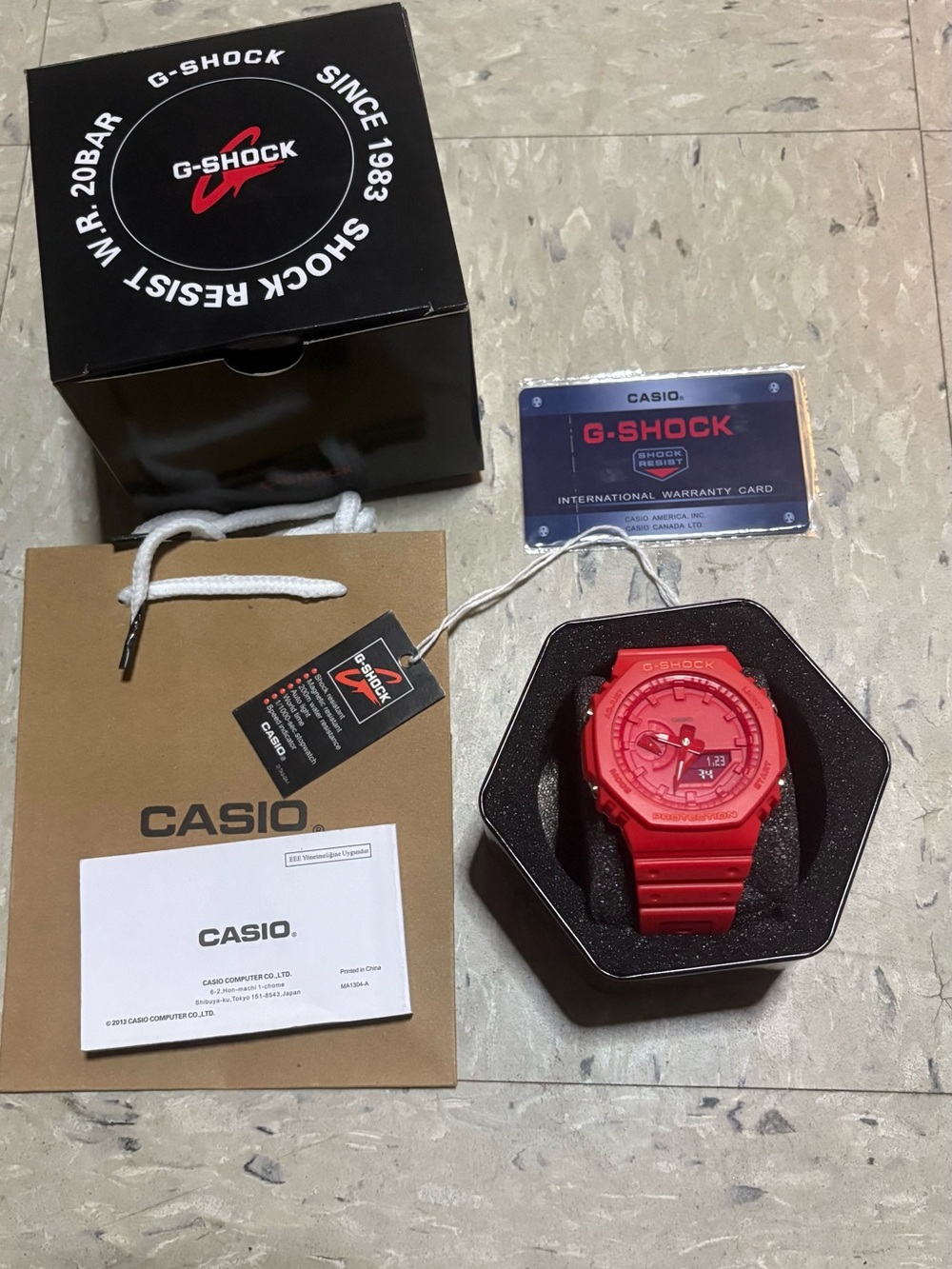 Casio G-Shock Red Men's Resin Sport Watch